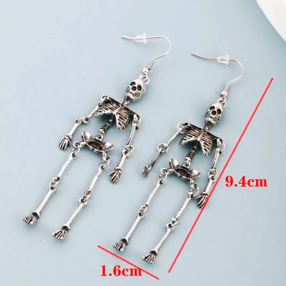 Skeleton earrings - Picture 3 of 3